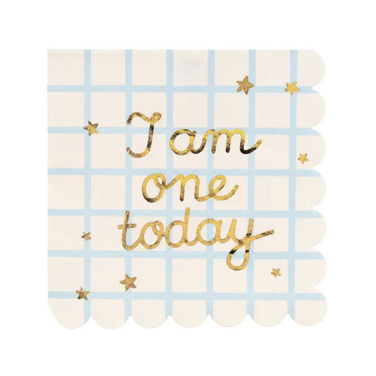 12 serviettes - Ø 33 cm - I am one