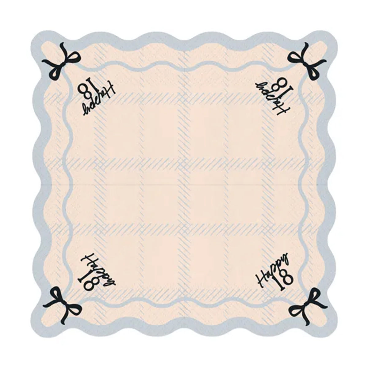 12 serviettes - 33 cm - Joyeux 18