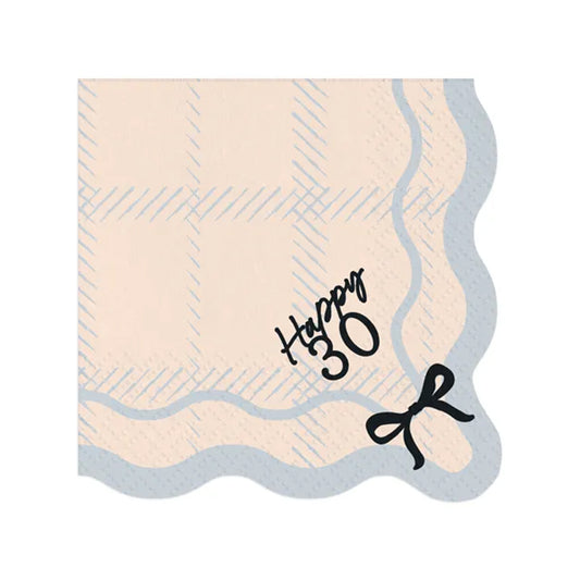 12 serviettes - 33 cm - Joyeux 30 ans