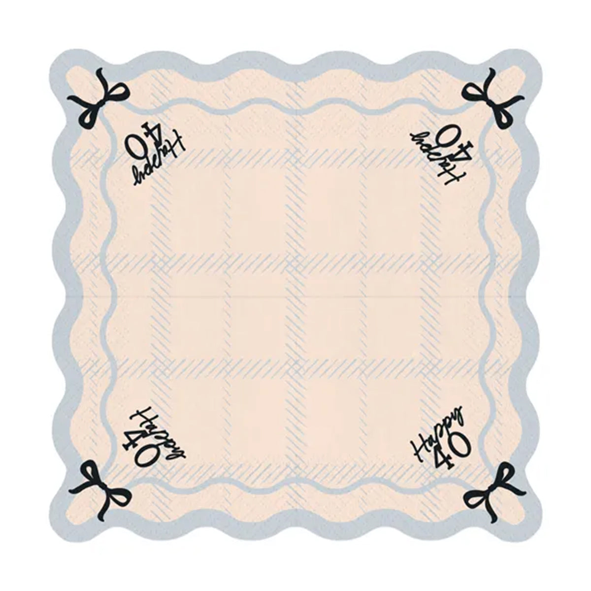 12 serviettes - 33 cm - Joyeux 40 ans