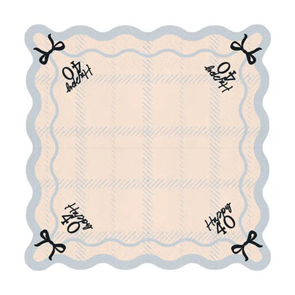12 serviettes - 33 cm - Joyeux 40 ans