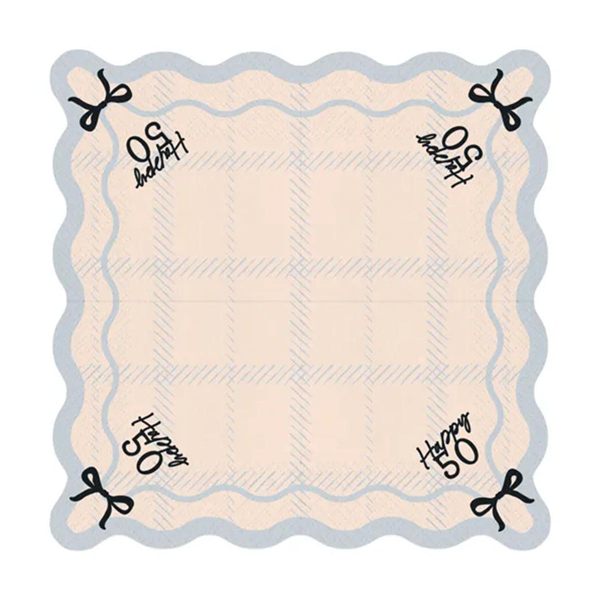 12 serviettes - 33cm - Joyeux 50 ans