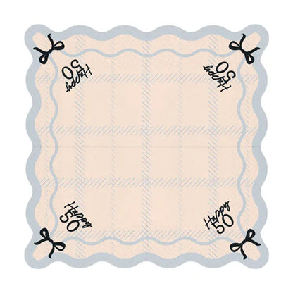 12 serviettes - 33cm - Joyeux 50 ans