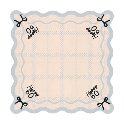 12 servetten - 33cm - Happy 60