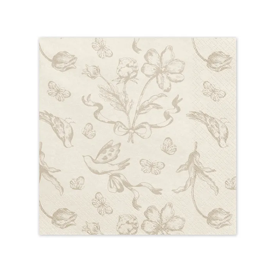 12 serviettes – 33 cm – Fleurs