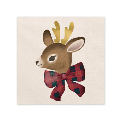 12 serviettes - 33 cm - Cerf