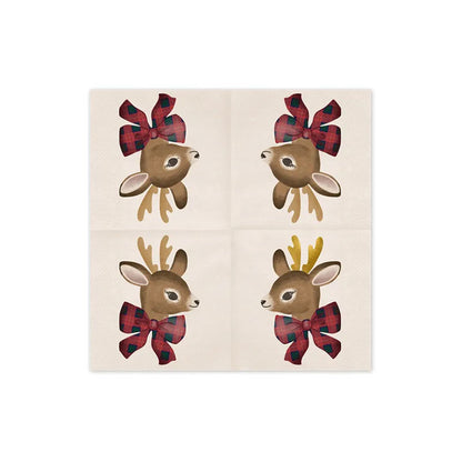 12 serviettes - 33 cm - Cerf