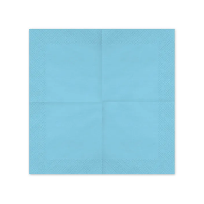 20 serviettes - bleu clair