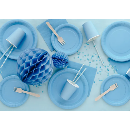 20 serviettes - bleu clair