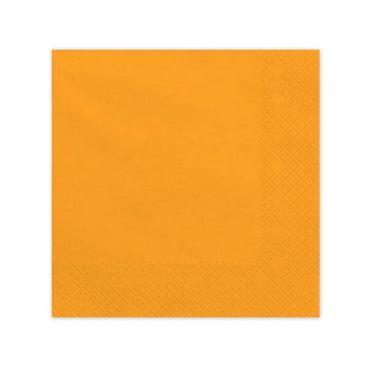 20 serviettes - orange clair