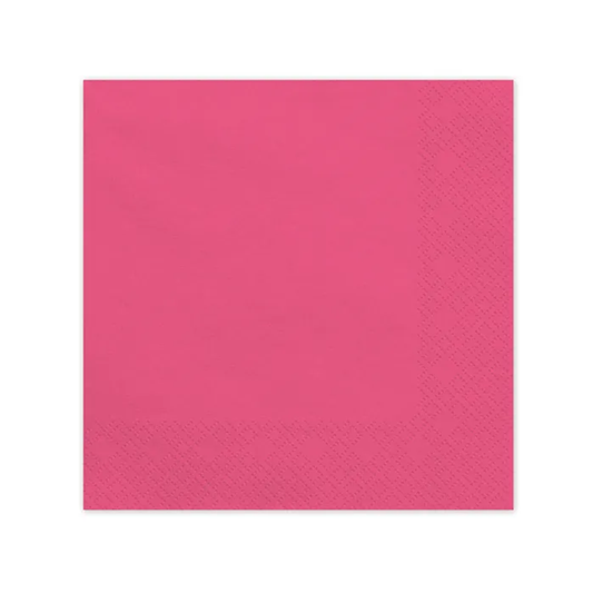 20 serviettes - Rose foncé