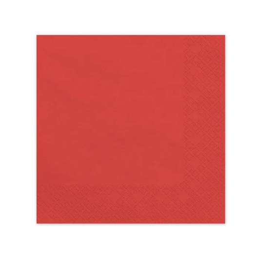 20 serviettes - Rouge foncé