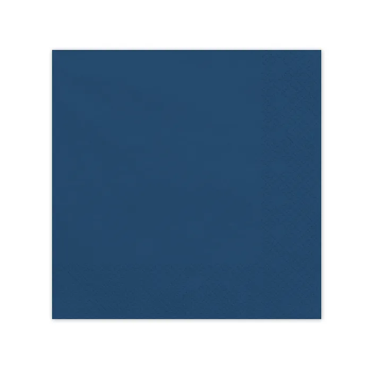 20 serviettes - Bleu foncé