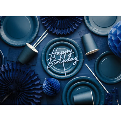 20 serviettes - Bleu foncé