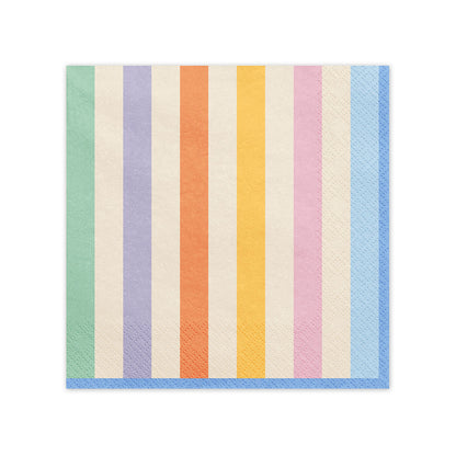 20 serviettes - rayures
