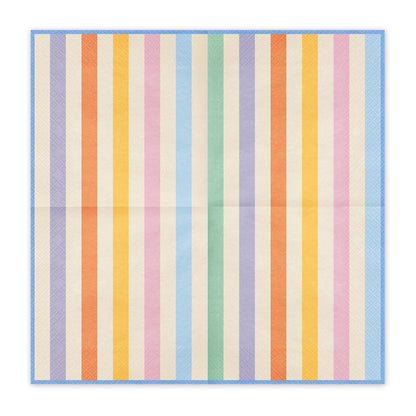20 serviettes - rayures