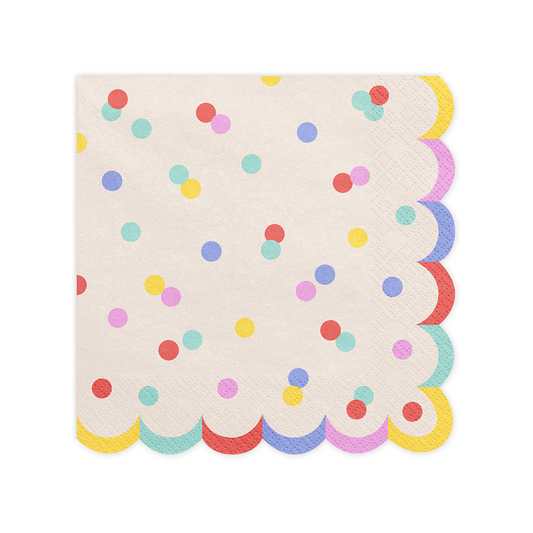 20 serviettes - Confetti