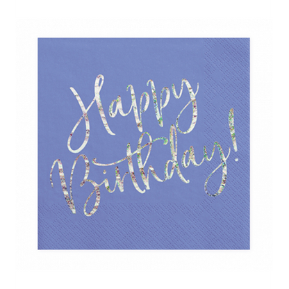 20 Servetten Trend - 33cm - Happy B'day