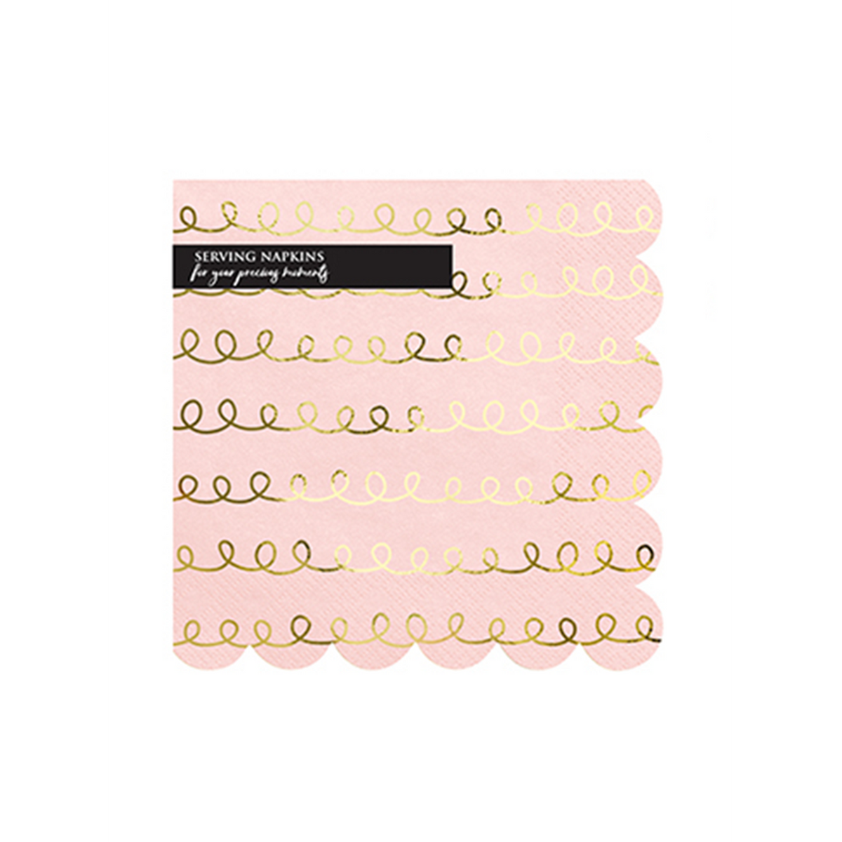 20 Serviettes tendance - 32cm - Glossy Bow