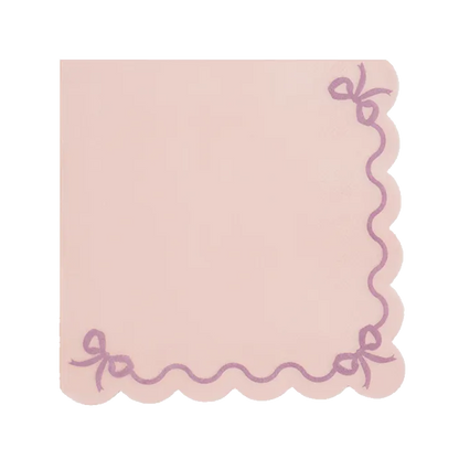 12 servetten - 33cm - Ruffled Roze
