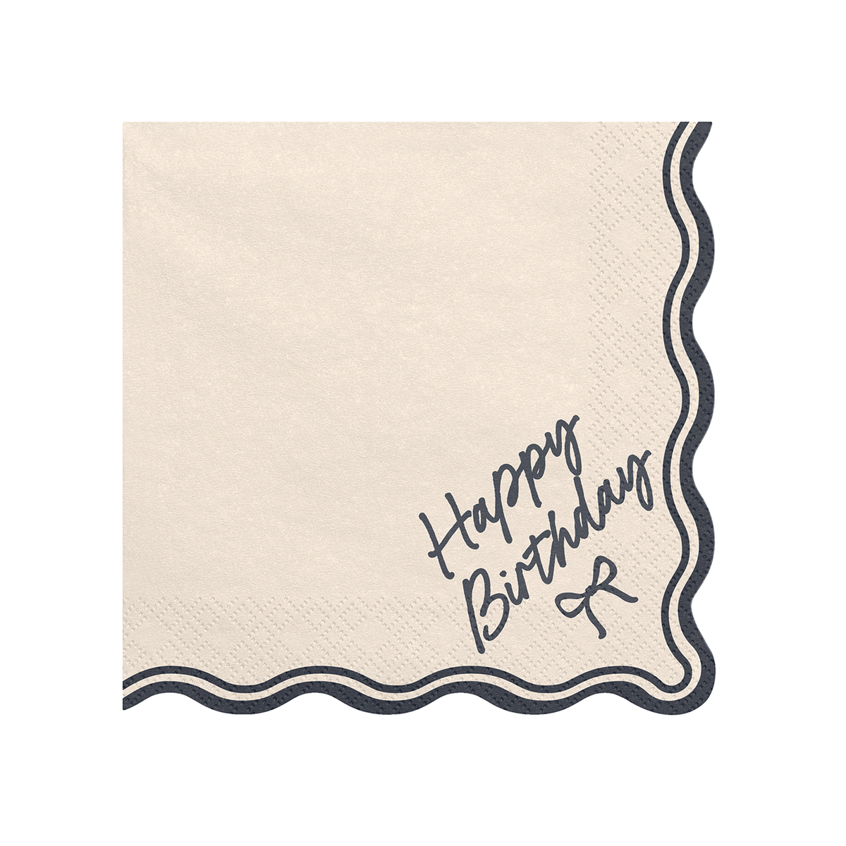 12 serviettes – Nœud Happy Birthday