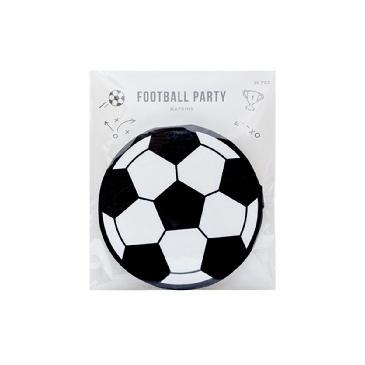 20 Servetten Trend - 13cm - Voetbal