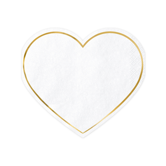 20 servetten Trend - 28cm - Heart