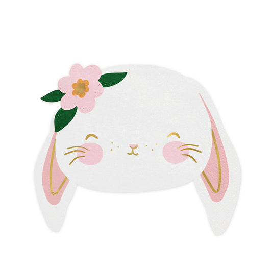 20 serviettes de table Trend - 15 cm - Lapin