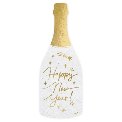 20 serviettes - HNY Champagne