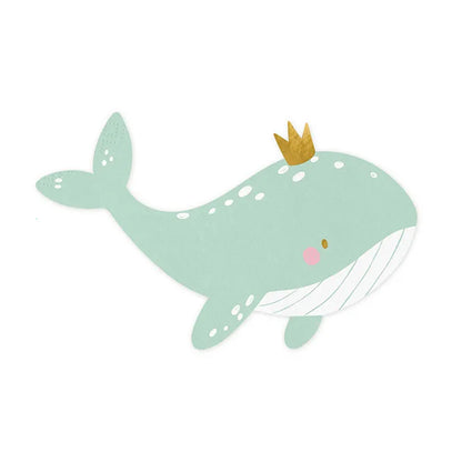 20 serviettes de table tendance – 16 cm – Baleine