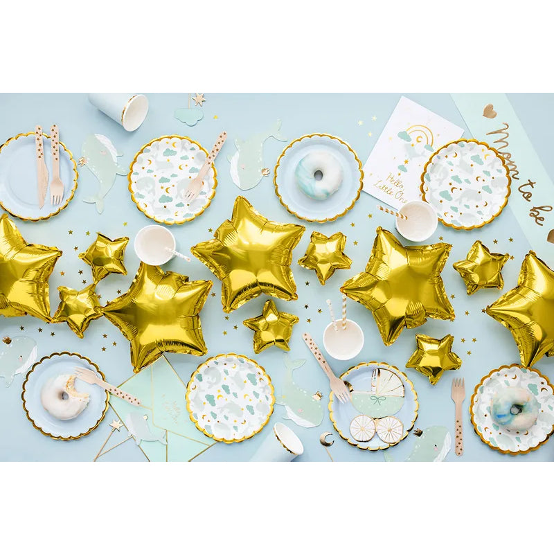 20 serviettes de table tendance – 16 cm – Baleine