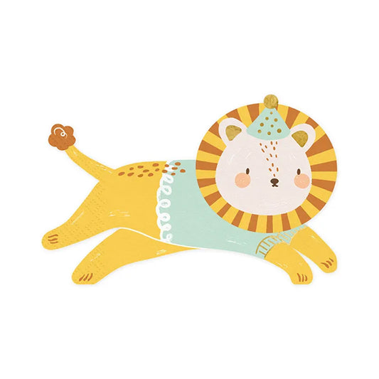 20 serviettes de table tendance - 16cm - Leo
