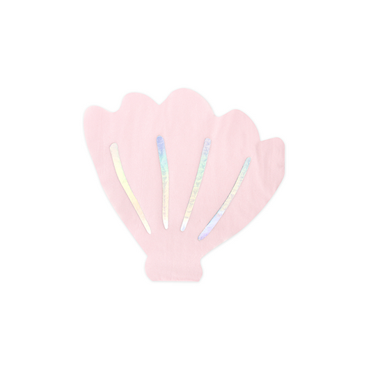 20 serviettes de table Trend - 13 cm - Coquillage