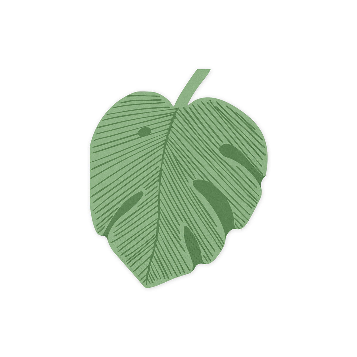 12 serviettes – Feuille de Monstera