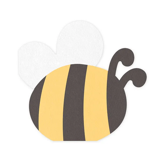 12 Serviettes Tendance - 16cm - Abeille