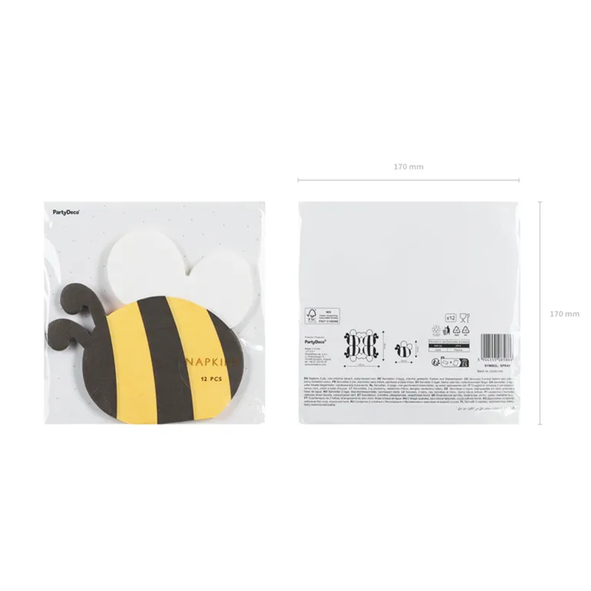 12 servetten Trend - 16cm - Bij