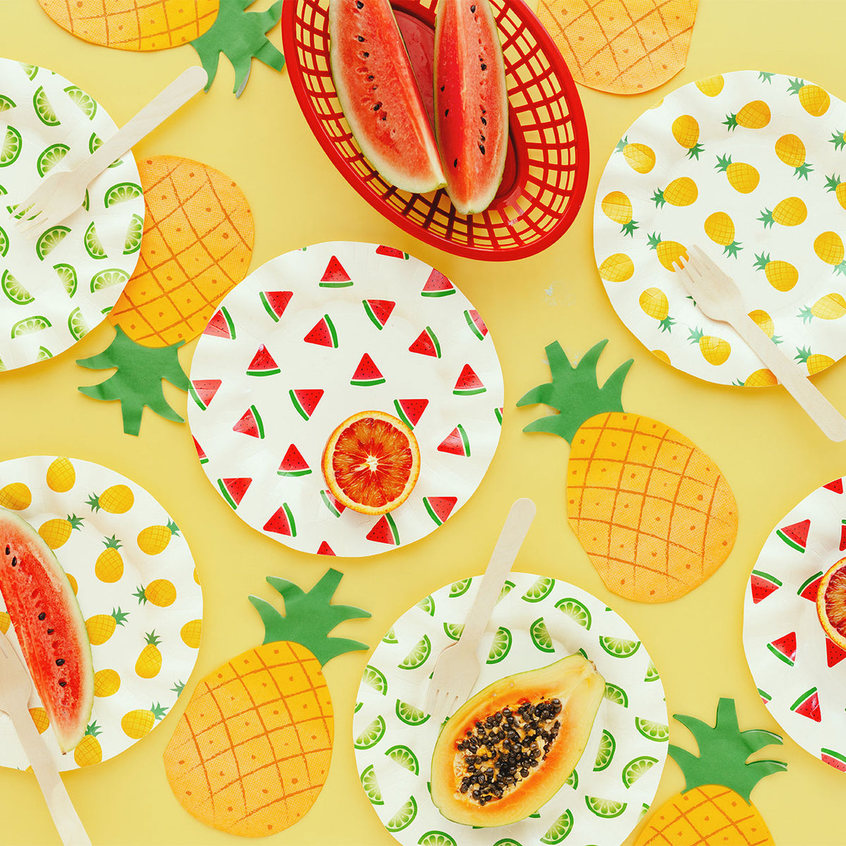 20 serviettes - Ananas
