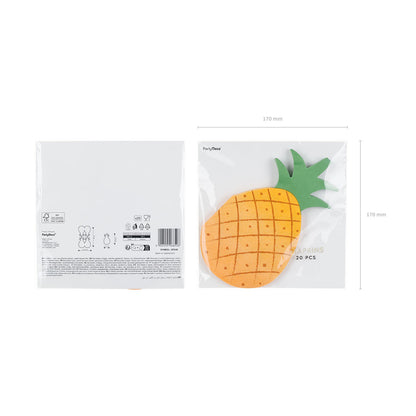 20 serviettes - Ananas