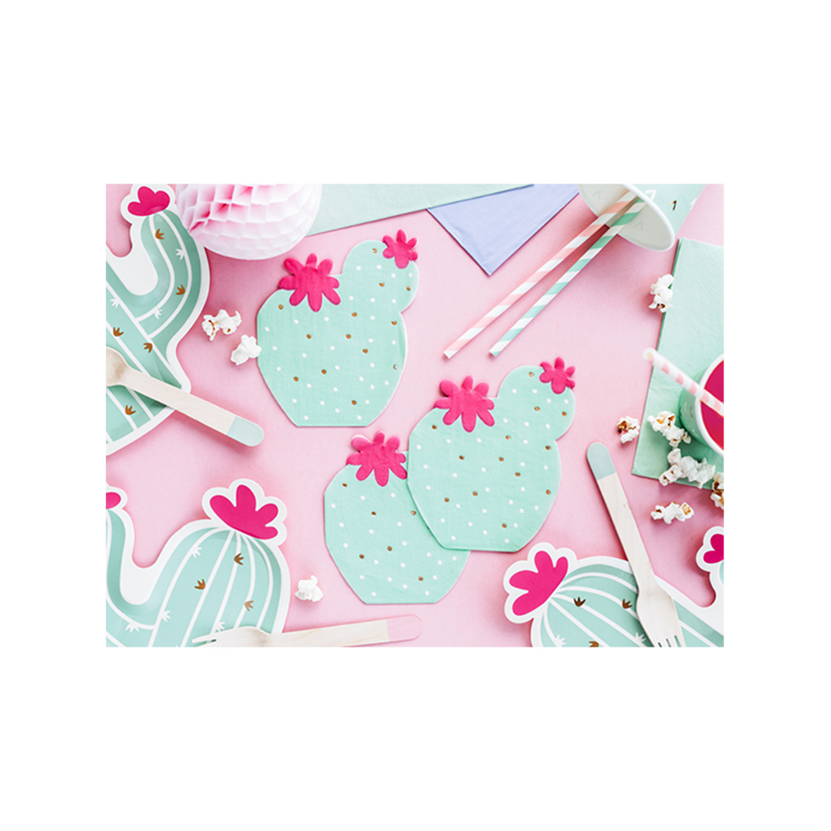 20 servetten trend - 13 cm - cactus