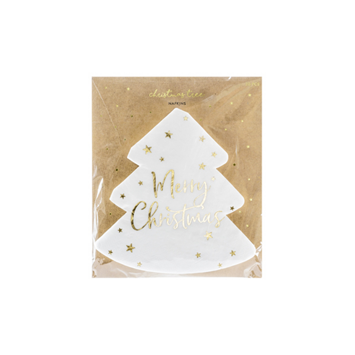 20 serviettes de table tendance – 16 cm – Joyeux Noël