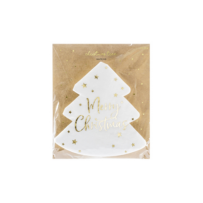 20 serviettes de table tendance – 16 cm – Joyeux Noël
