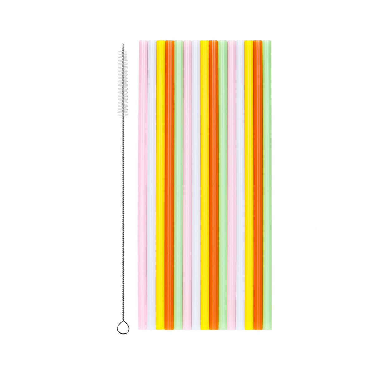 30 pailles en plastique - Assortiment