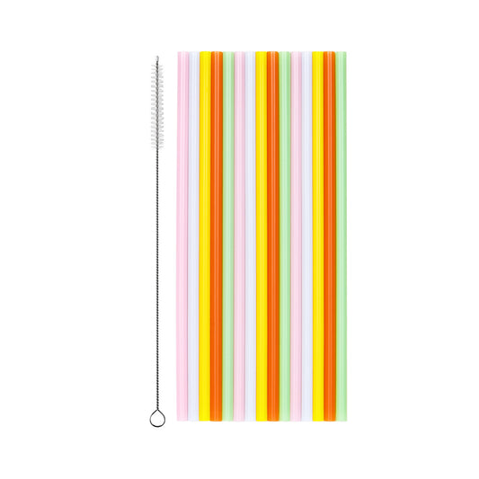 30 pailles en plastique - Assortiment