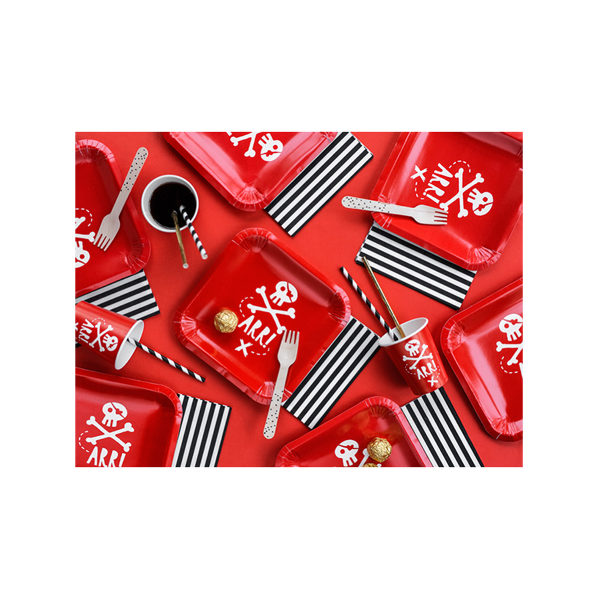 10 pailles en papier - Mix - Noir