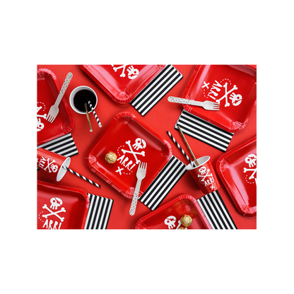 10 pailles en papier - Mix - Noir
