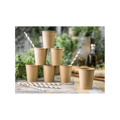 10 pailles en papier - Mix - Doré