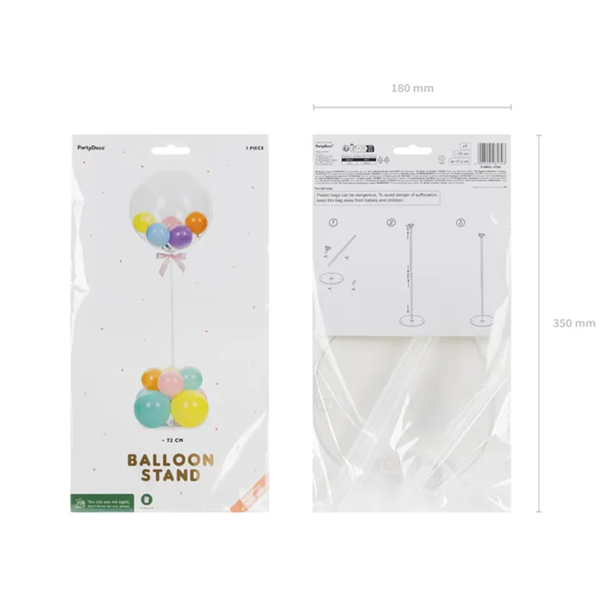 1 ballonstandaard - 72cm