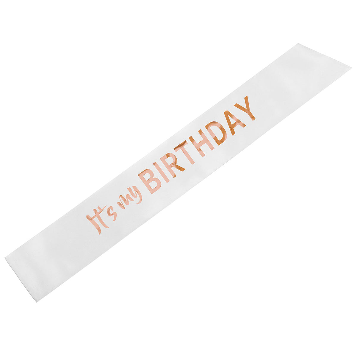 1 écharpe - It's my birthday - Blanc
