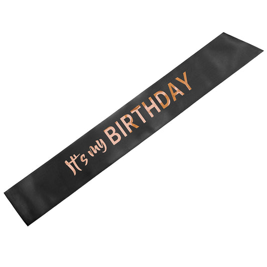 1 Écharpe - C'est mon anniversaire - Noir