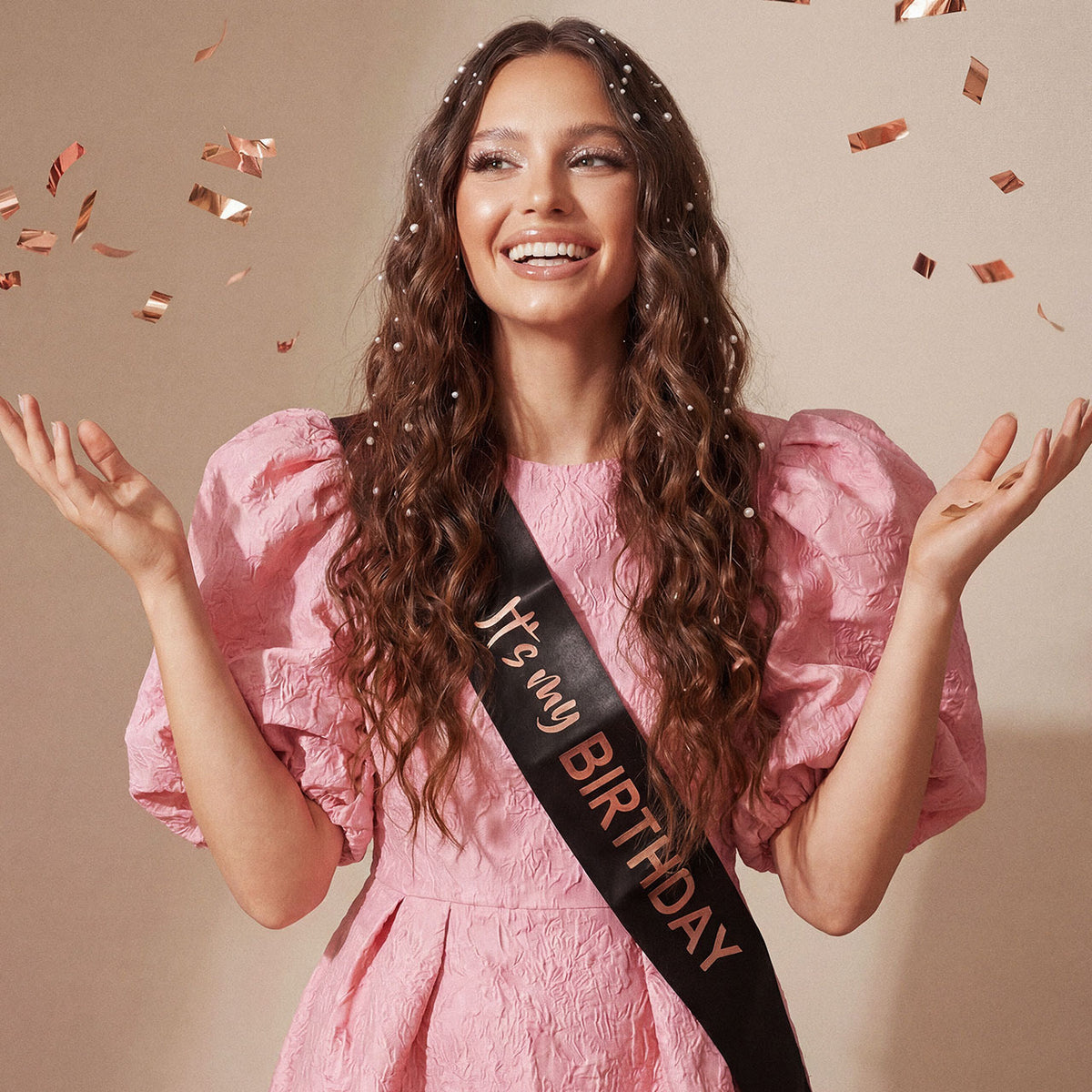 1 Sash - It's my birthday - Zwart